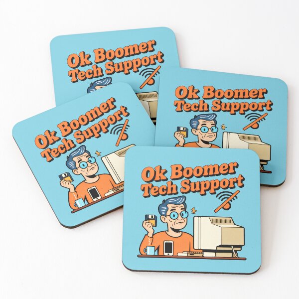 Item preview, Confused Older Man with Floppy Disk and No Wi-Fi Symbol designed and sold by SplashTastic.