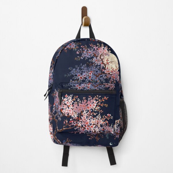 Item preview, Night Scene Of Cherry Blossoms Under Night Sky With Full Moon designed and sold by CoolPixels.