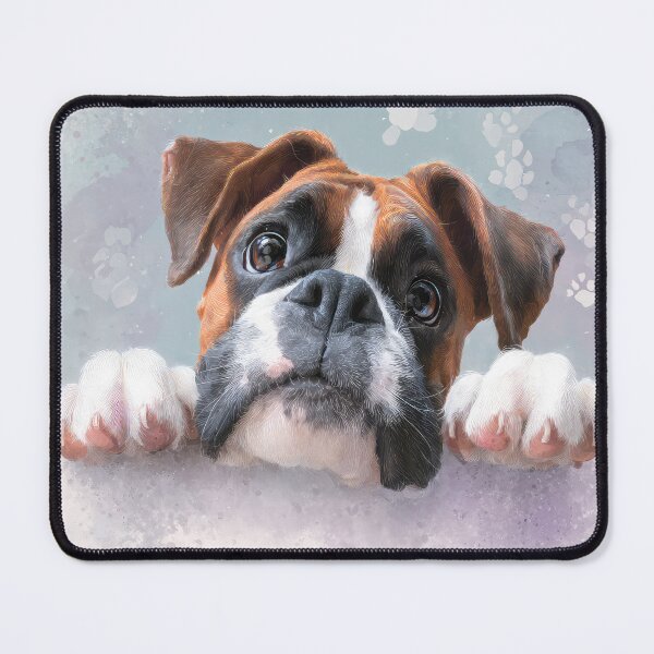 Item preview, Boxer Peeking over Wall 01 designed and sold by Elisabeth Lucas.