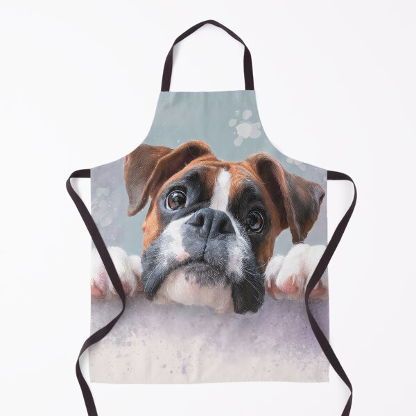 Item preview, Boxer Peeking over Wall 01 designed and sold by Elisabeth Lucas.