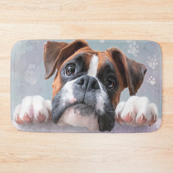 Item preview, Boxer Peeking over Wall 01 designed and sold by Elisabeth Lucas.