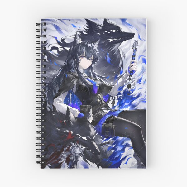 Item preview, Prelude Texas Arknights Game Girl Dark Aura Wolf Spirit Power designed and sold by HumbertoValveno.