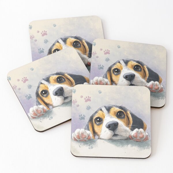 Item preview, Beagle Peeking over Wall 01 designed and sold by Elisabeth Lucas.
