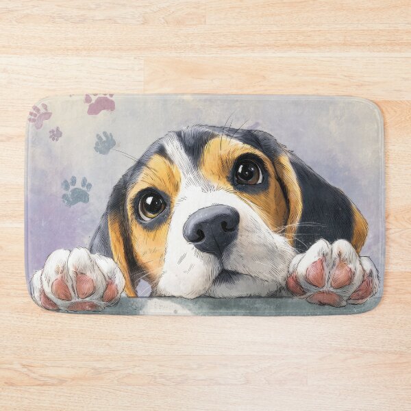 Item preview, Beagle Peeking over Wall 01 designed and sold by Elisabeth Lucas.