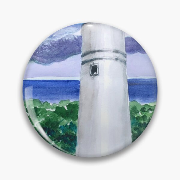 Item preview, “Key West Lighthouse, FL” Watercolor by Award-winning Lighthouse Artist Jan Shaw King designed and sold by SeaTurtleRock.
