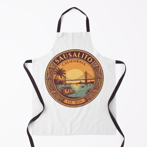Item preview, Sausalito California Houseboats travel art designed and sold by LittleArij.