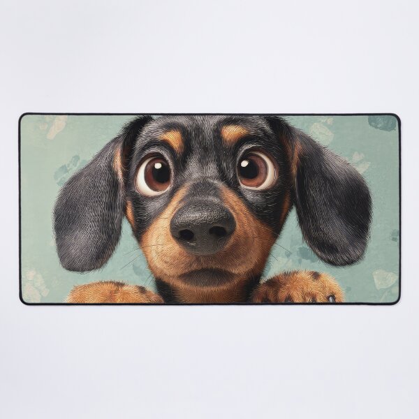 Item preview, Dachshund Peeking over Wall 01 designed and sold by Elisabeth Lucas.