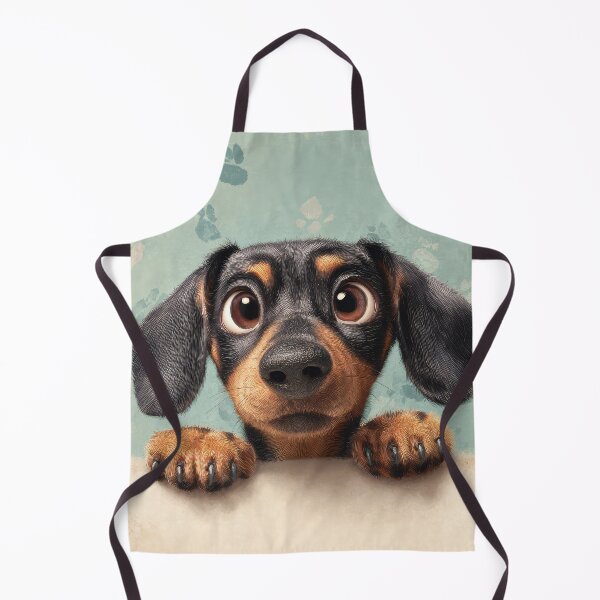 Item preview, Dachshund Peeking over Wall 01 designed and sold by Elisabeth Lucas.