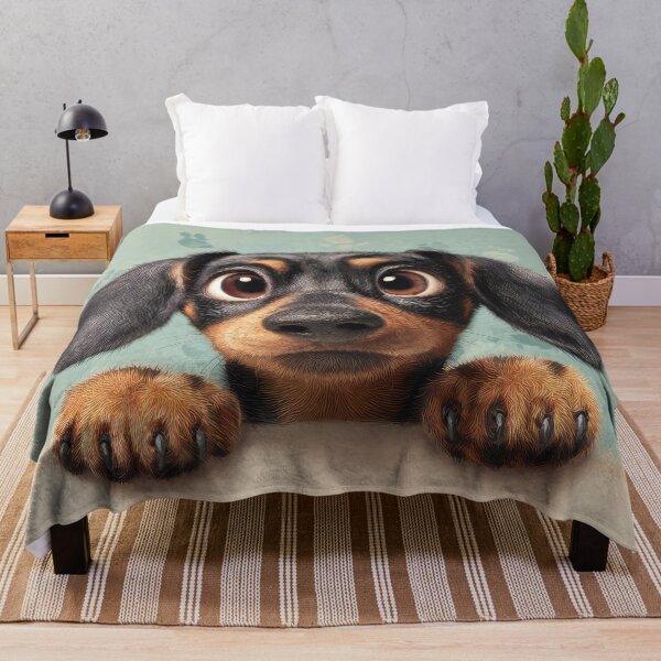 Item preview, Dachshund Peeking over Wall 01 designed and sold by Elisabeth Lucas.