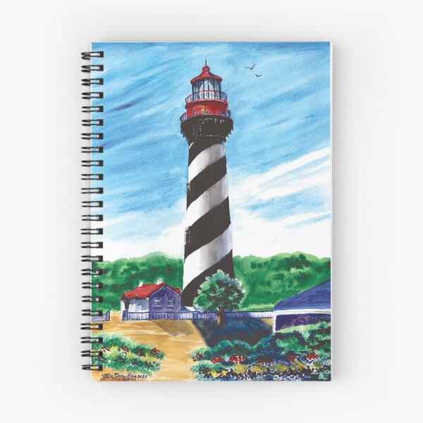 Item preview, “St. Augustine Lighthouse, FL” by Award-winning Lighthouse Artist Jan Shaw King designed and sold by SeaTurtleRock.