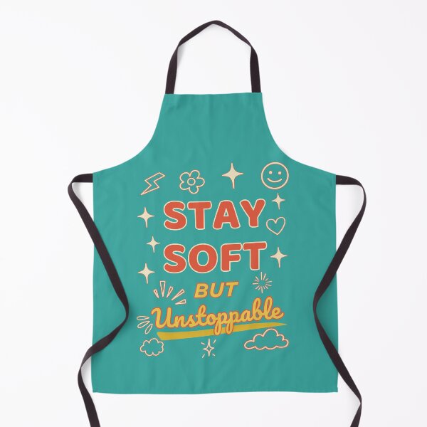 Item preview, Stay Soft But Unstoppable – Retro Cute Positive Motivation Quote designed and sold by SBrushbox.