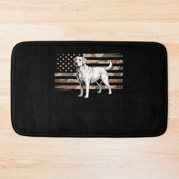 Item preview, American Flag White Labrador Retriever Dog  designed and sold by Veroniadic.