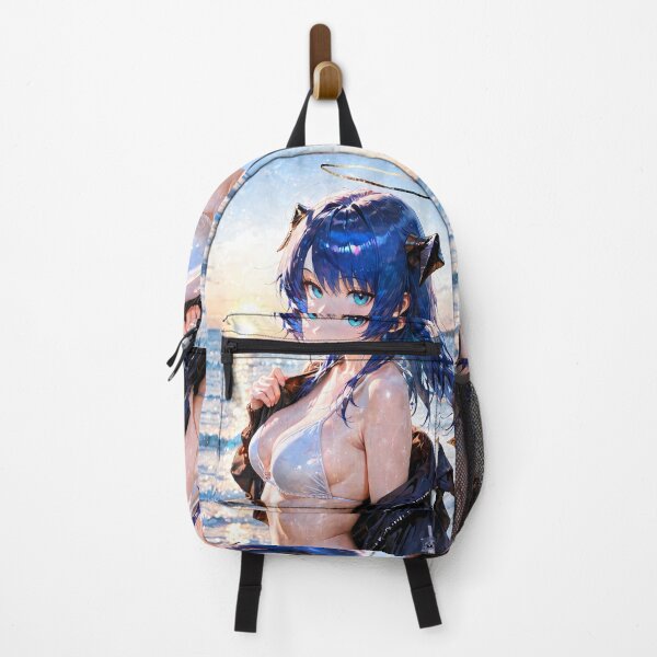Item preview, Prelude Mostima Arknights Beach Sunset Angelic Halo Dreamy Blue designed and sold by HumbertoValveno.