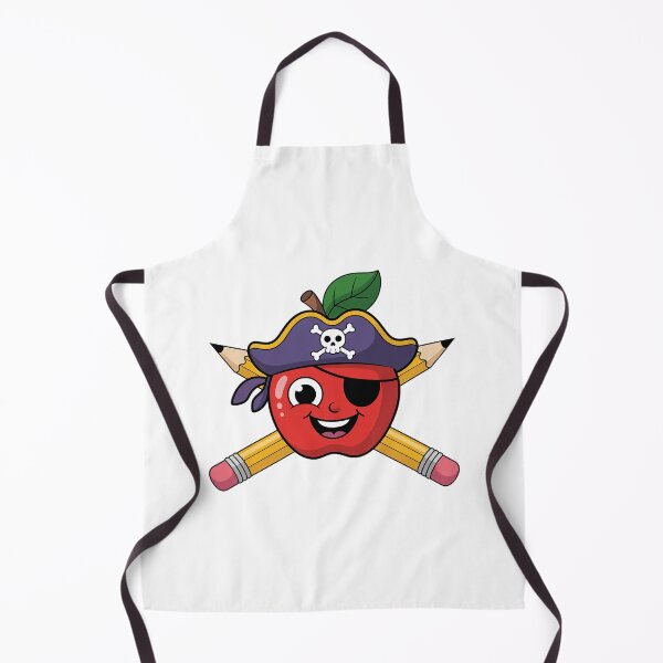 Item preview, Apple With Crossed Pencils Pirate Teacher designed and sold by Veroniadic.