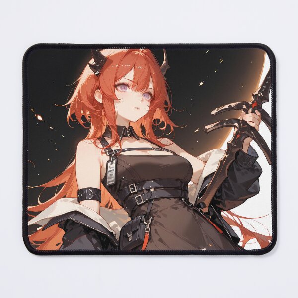 Item preview, Prelude Surtr Arknights Fiery Aura Battle Scene Anime Girl designed and sold by HumbertoValveno.