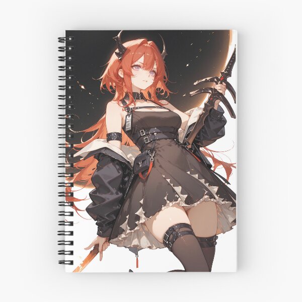 Item preview, Prelude Surtr Arknights Fiery Aura Battle Scene Anime Girl designed and sold by HumbertoValveno.