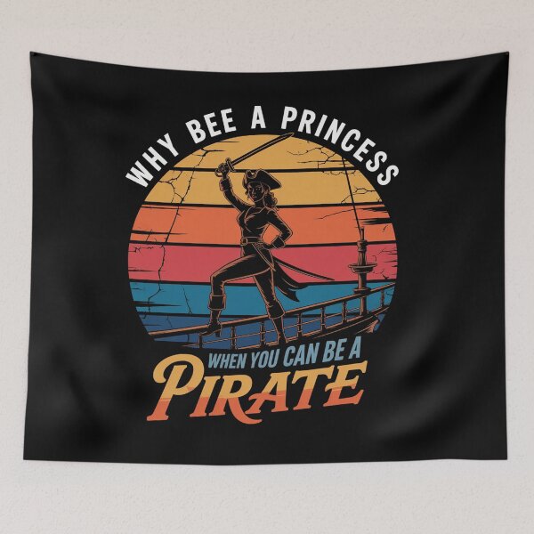 Item preview, Argh Why Be A Princess When You Can Be A Pirate designed and sold by Veroniadic.