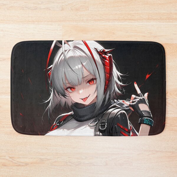 Item preview, Prelude W Arknights Fiery Punk Rebel Charm Anime Girl designed and sold by HumbertoValveno.