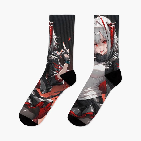 Item preview, Prelude W Arknights Fiery Punk Rebel Charm Anime Girl designed and sold by HumbertoValveno.