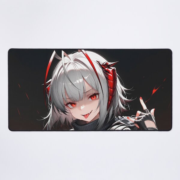 Item preview, Prelude W Arknights Fiery Punk Rebel Charm Anime Girl designed and sold by HumbertoValveno.