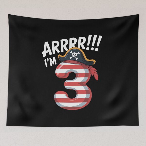 Item preview, Arrr I'M 3 Pirate 3Rd Birthday Party designed and sold by Veroniadic.