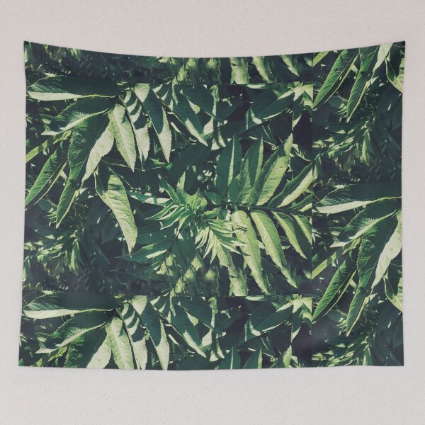 Item preview, Dense Green Leaf Texture - Sunlit Forest Foliage Pattern  designed and sold by SergioMiklos.