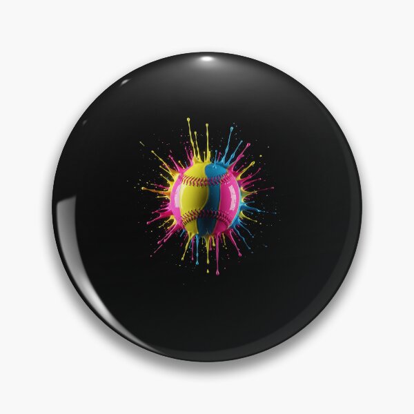 Item preview, Colorful Splash Baseball Ball Graffiti for Youth & Boys designed and sold by merlinnears.