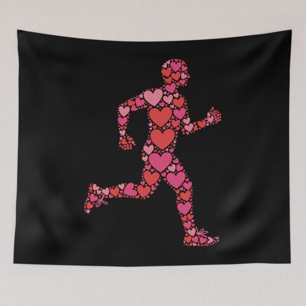 Item preview, Valentine’s Day Runner - Heart Silhouette designed and sold by ValerieRodrigue.