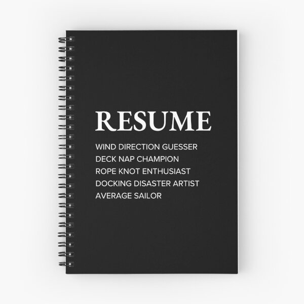 Item preview, Funny Sailor Resume Style Sarcastic Sailing designed and sold by StrideSuccess.