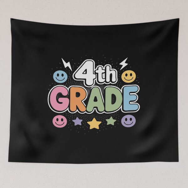 Item preview, Fourth Grade Smile Face First Day Of School Teachers designed and sold by petrichorsworld.