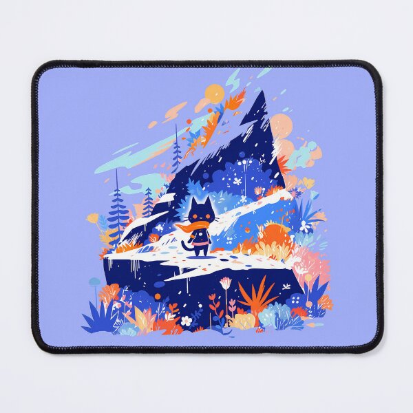 Item preview, Black cat in the mountains designed and sold by WoollenLlama.