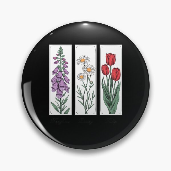 Artikelvorschau, Fingerhut, Gänseblümchen, Tulpenblüten entworfen und verkauft von petrichorsworld.