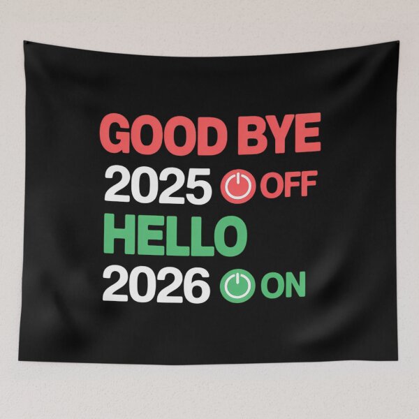 Item preview, Happy New Year 2026 Goodbye 2025 Hello 2026 designed and sold by ValerieRodrigue.