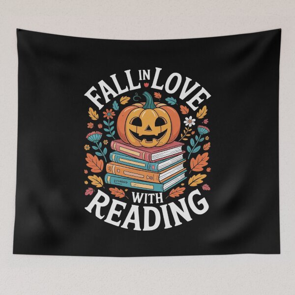 Item preview, Fall In Love With Reading Book Autumn Pumpkins And Teachers 3  designed and sold by NeomiStoreSS.