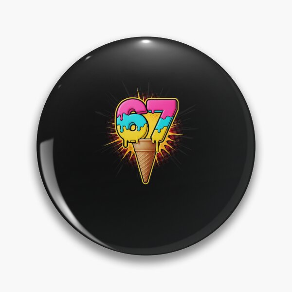 Item preview, Funny 67 Baseball Ice Cream Drip Gift for Men Women Kid  designed and sold by grumpzara.