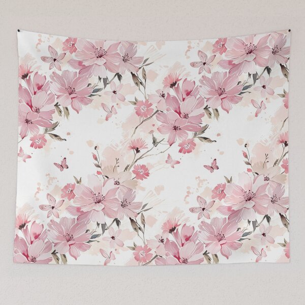 Item preview, Soft Pink Floral With Butterflies designed and sold by CoolPixels.