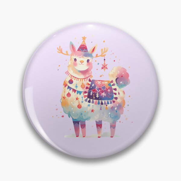 Item preview, Llama dressed for Christmas designed and sold by WoollenLlama.