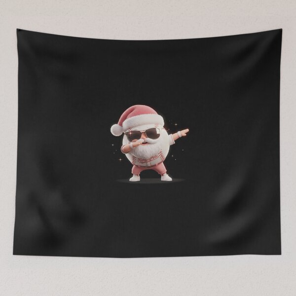 Artikelvorschau, Lustige Baseball Ball Santa Hut Dabbing Xmas Pyjamas Spieler entworfen und verkauft von grumpzara.