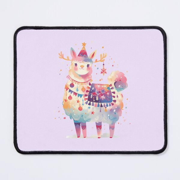 Item preview, Llama dressed for Christmas designed and sold by WoollenLlama.