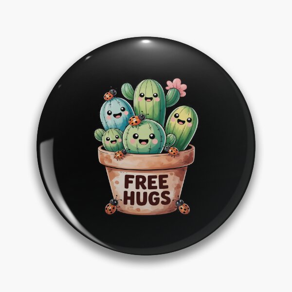 Item preview, Free Cactus hugs Cute cactus present Friendly designed and sold by petrichorsworld.