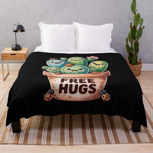 Item preview, Free Cactus hugs Cute cactus present Friendly designed and sold by petrichorsworld.
