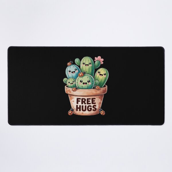 Item preview, Free Cactus hugs Cute cactus present Friendly designed and sold by petrichorsworld.