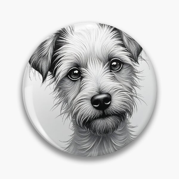 Item preview, Gorgeous Pencil Sketch of a Terrier designed and sold by Huskyyy Designs.
