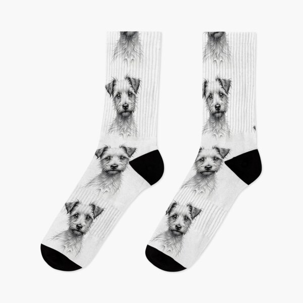 Item preview, Gorgeous Pencil Sketch of a Terrier designed and sold by Huskyyy Designs.