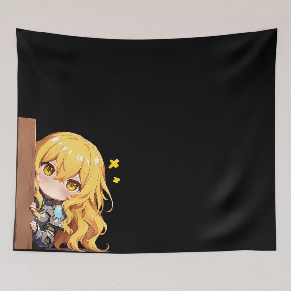 Item preview, Ais Wallenstein DanMachi Anime Girl Chibi Kawaii Peeker designed and sold by HumbertoValveno.