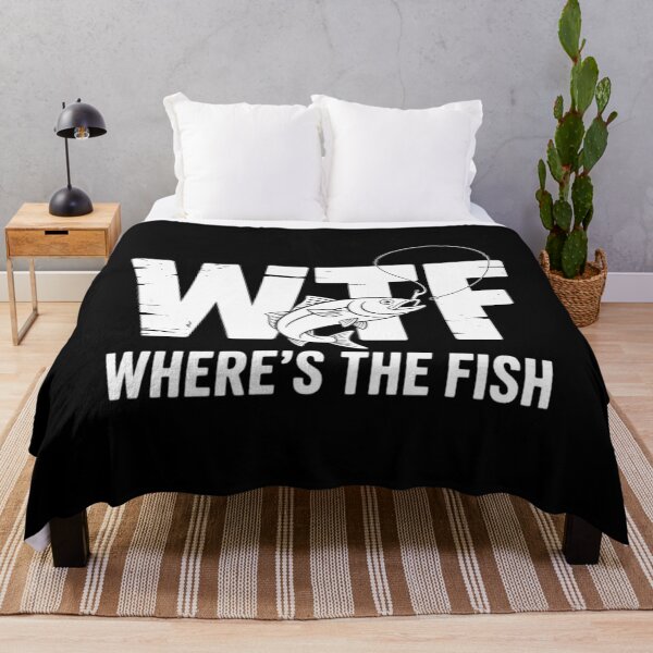 Item preview, WTF Where's The Fish Men's Funny Fishing Gifts Fathers Day designed and sold by ValerieRodrigue.