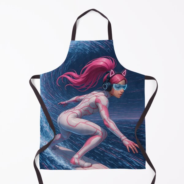 Item preview, CathryneDelamort surfing tsunami   designed and sold by CathryneDelamort.