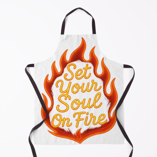 Item preview, Set Your Soul On Fire | Motivational Neon Flame Typography by GlowAI Designs designed and sold by GlowAIDesigns.