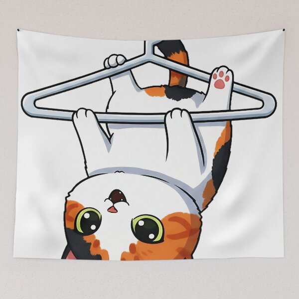 Item preview, The Flailing Fur: Upside-Down Calico Cat designed and sold by meesub.