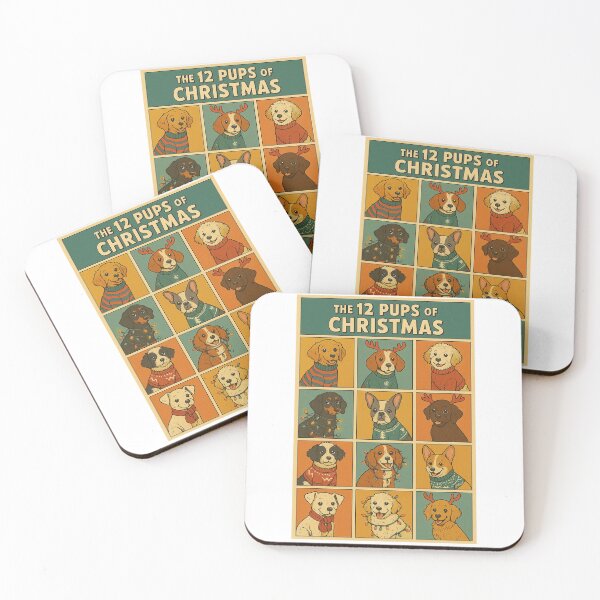 Item preview, 12 pups of Christmas  designed and sold by Studio Astra.